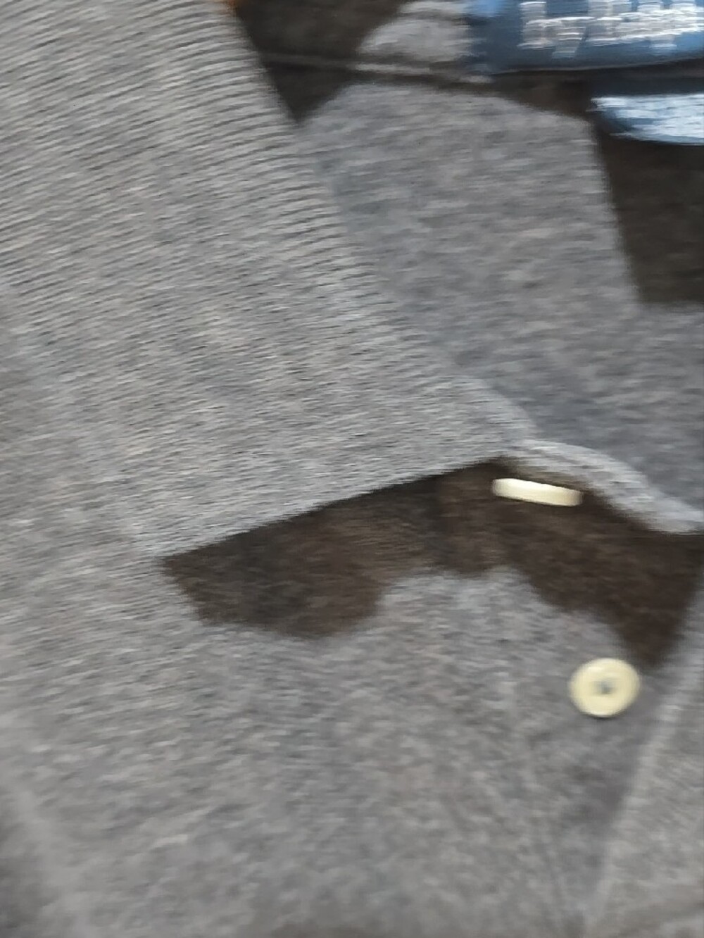 Polo by Ralph Lauren Charcoal Gray Polo with Gold Crest & White Sleeve Patch - Picture 5 of 5